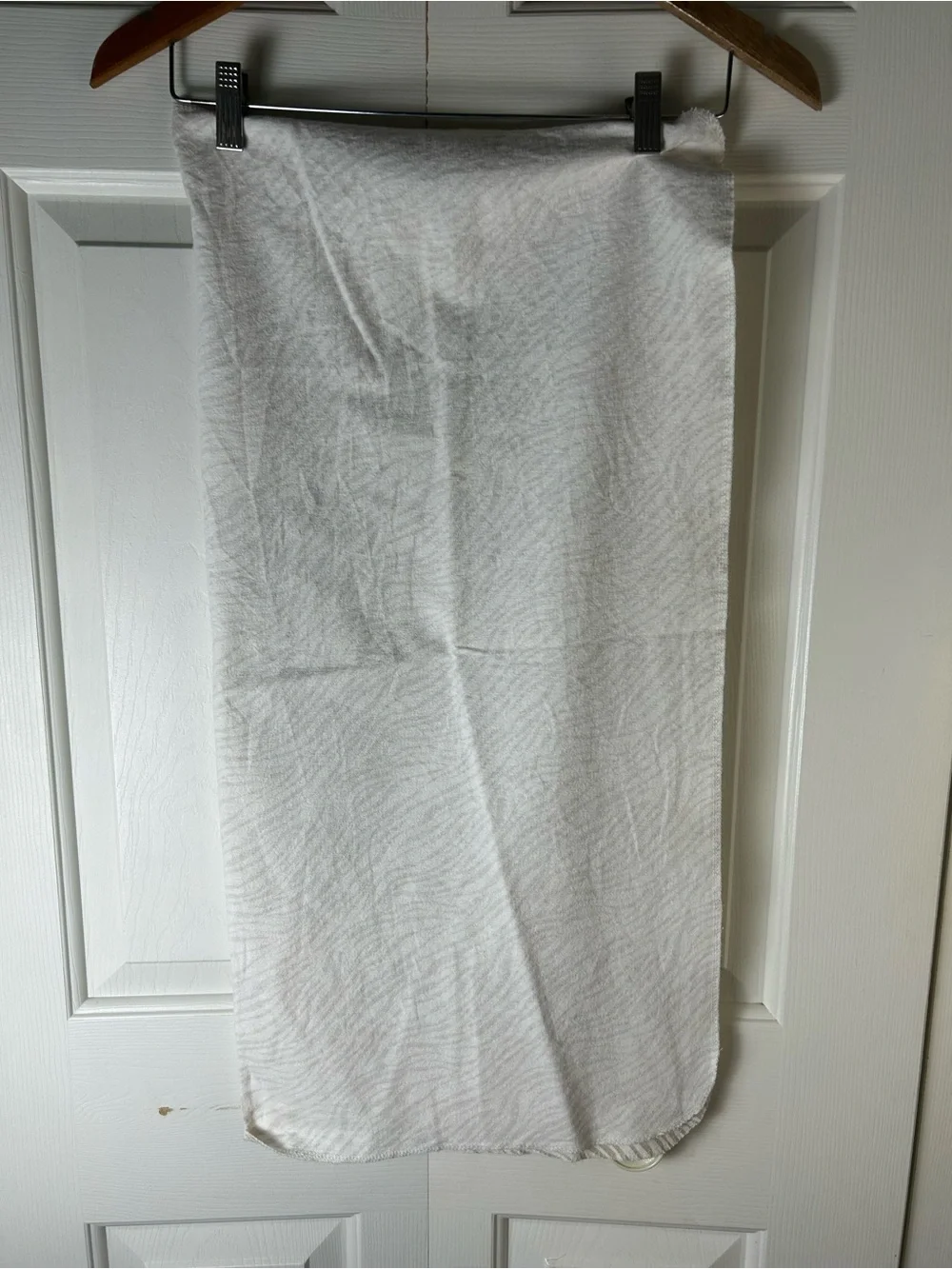 Parent's Choice Tan White Zebra Print Baby Receiving Blanket Flannel Cotton